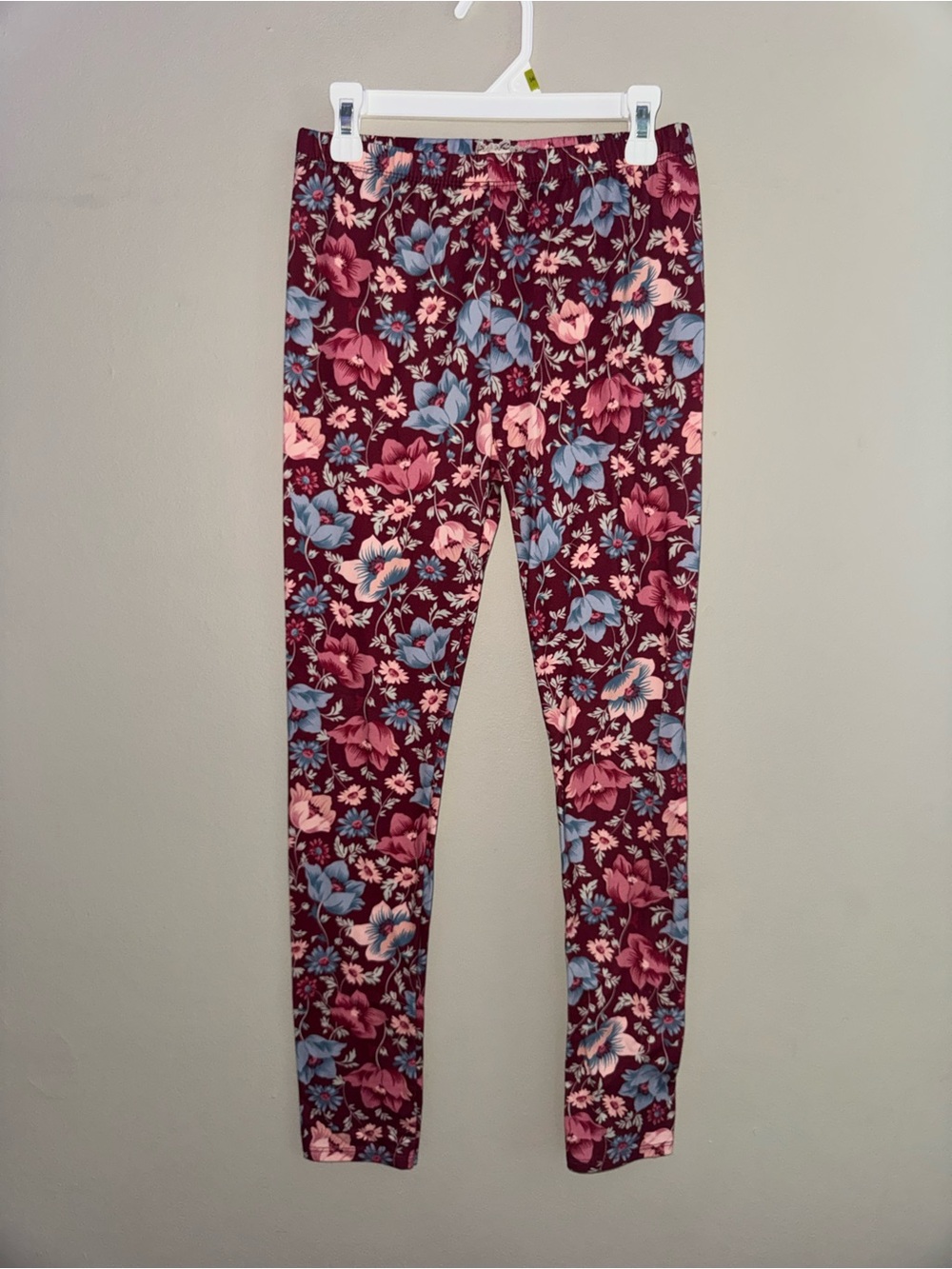 Btween, girls floral leggings, size 14